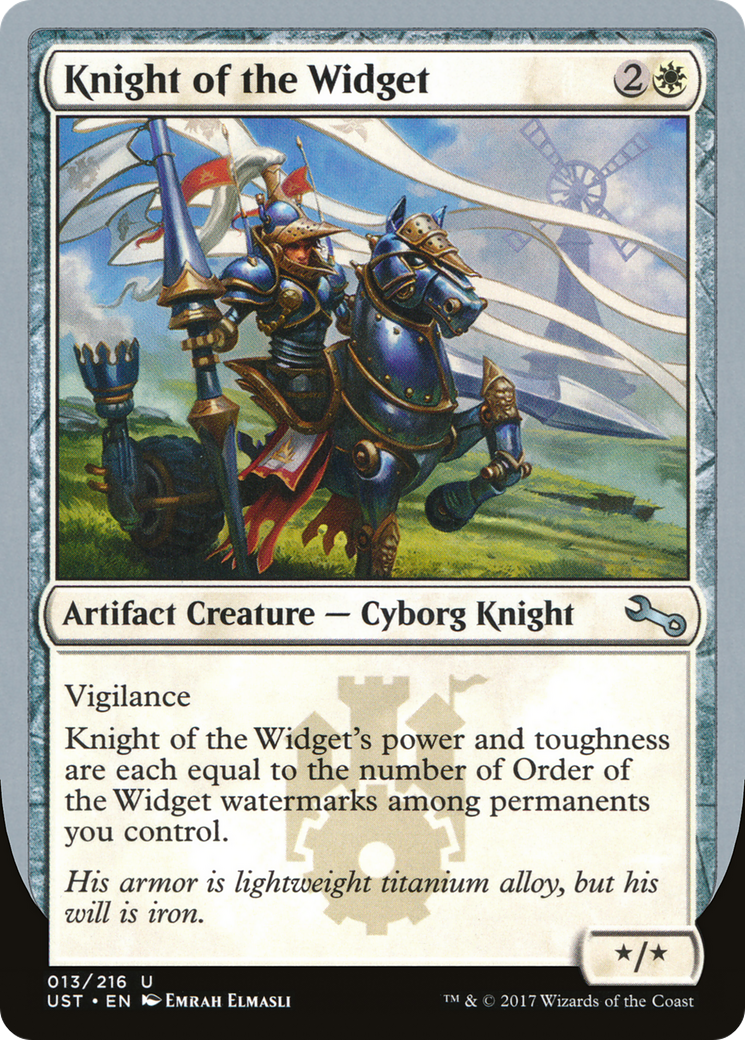 Knight of the Widget (UST-013) - Unstable