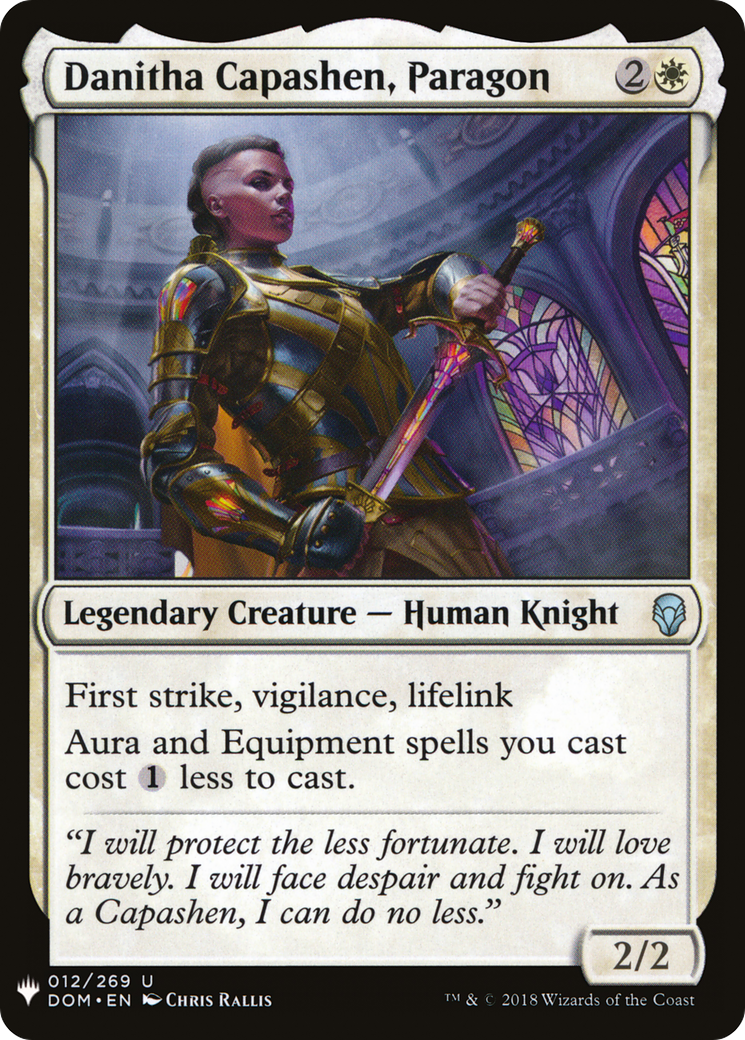 Danitha Capashen, Paragon (LIST-DOM-12) - The List
