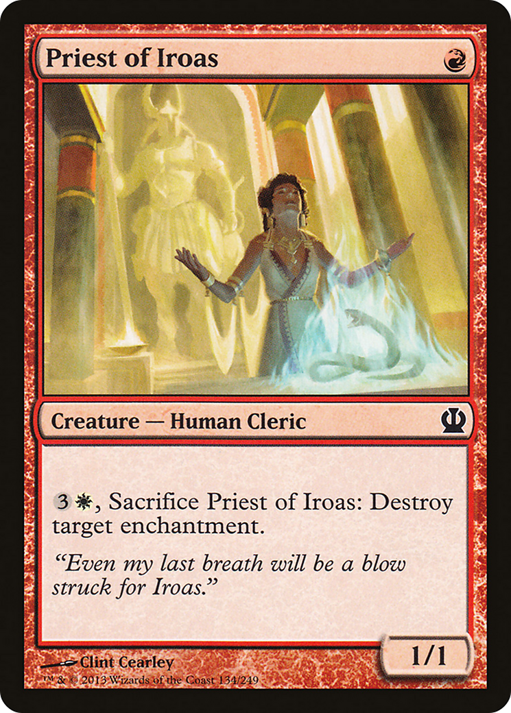 Priest of Iroas (THS-134) - Theros Foil