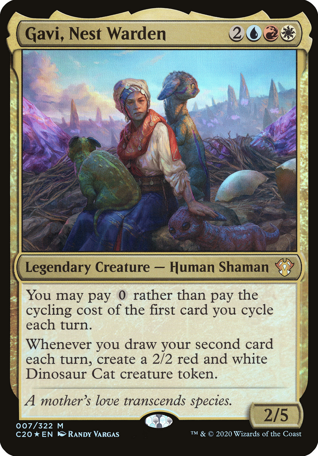 Gavi, Nest Warden (Commander 2020) (OVER-007) - Commander 2020 Oversized Foil