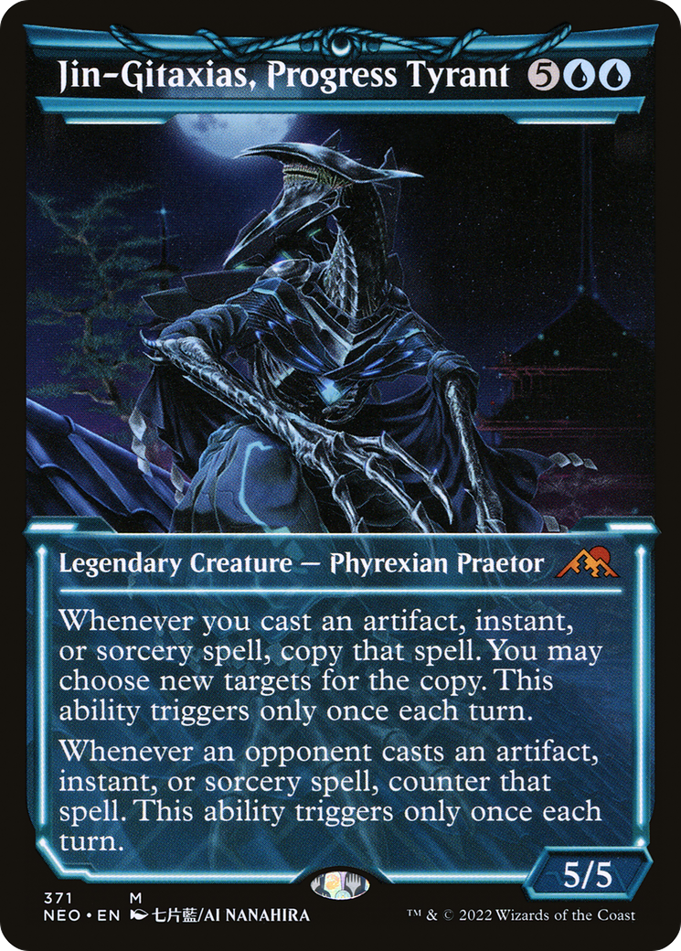 Jin-Gitaxias, Progress Tyrant (Showcase) (NEO-371) - Kamigawa: Neon Dynasty: (Showcase) Foil