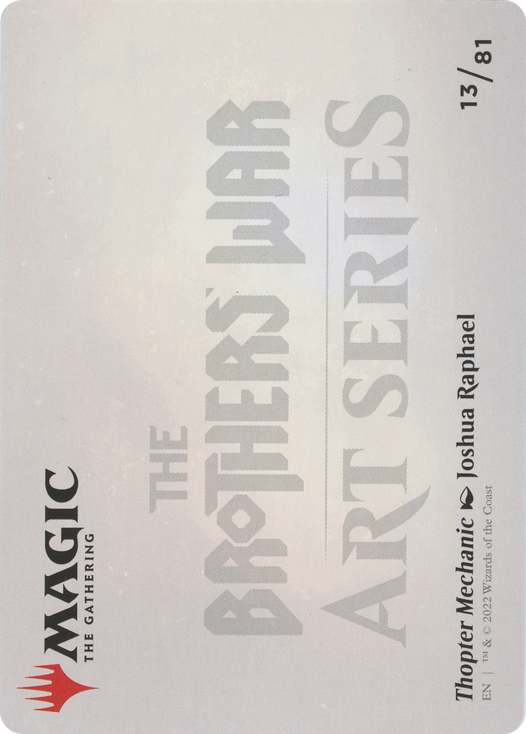 Thopter Mechanic // Thopter Mechanic (ABRO-013) - The Brothers' War Art Series (Borderless) Foil