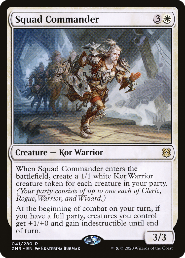 Squad Commander (PPZNR-041) - Zendikar Rising Promos Foil