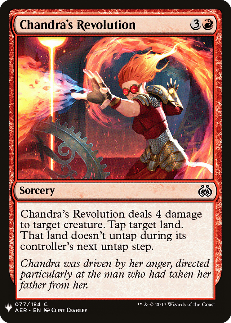 Chandra's Revolution (LIST-AER-77) - The List