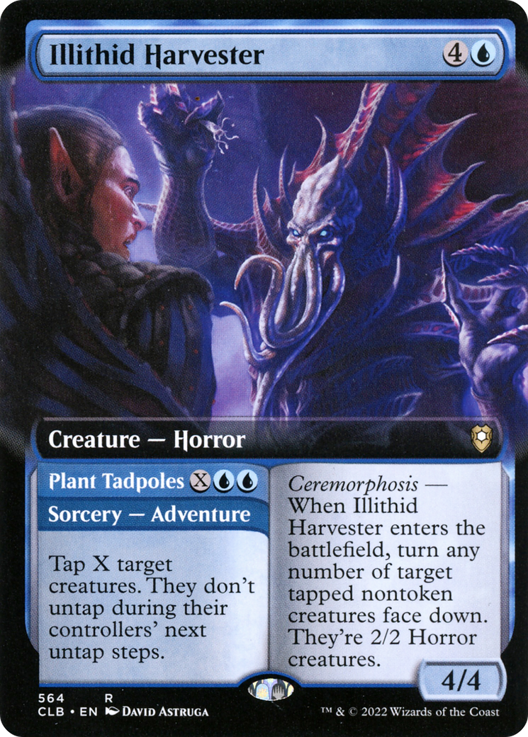 Illithid Harvester (Extended Art) (CLB-564) - Commander Legends: Battle for Baldur's Gate: (Extended Art) Foil