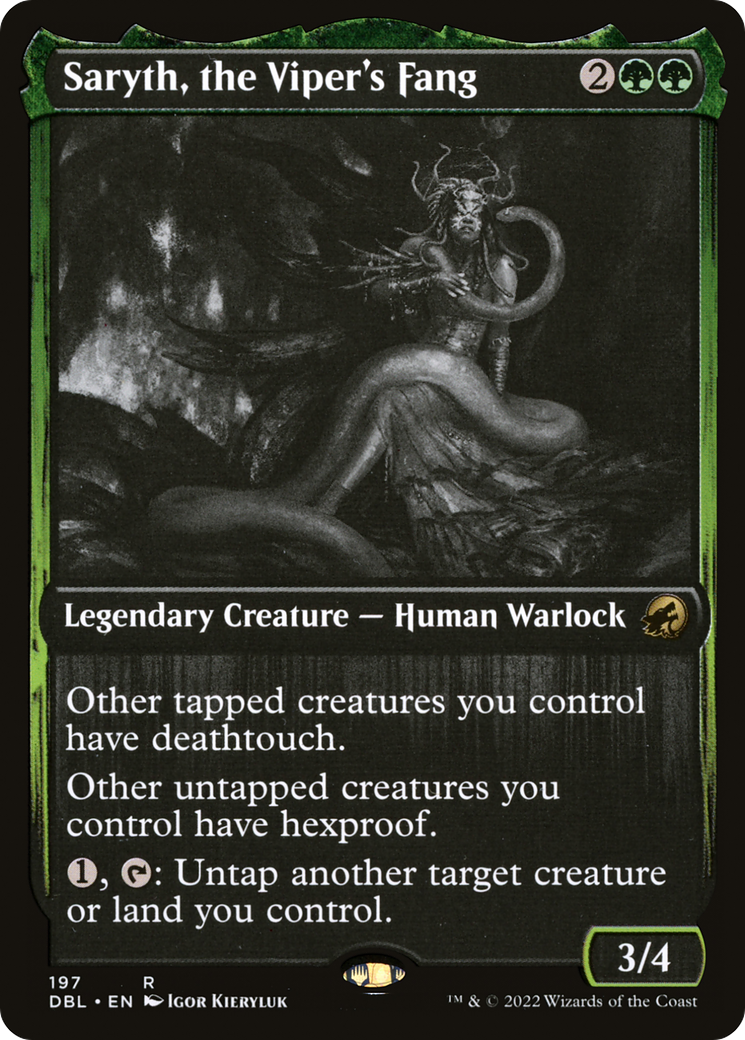 Saryth, the Viper's Fang (DBL-197) - Innistrad: Double Feature