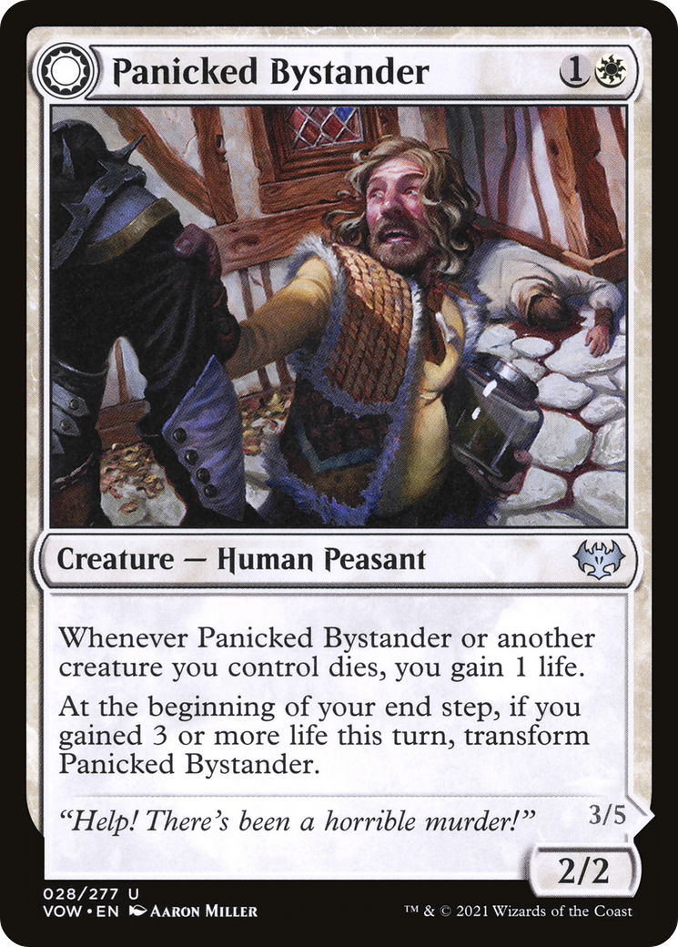 Panicked Bystander (VOW-028) - Innistrad: Crimson Vow: (Double Faced Transform)