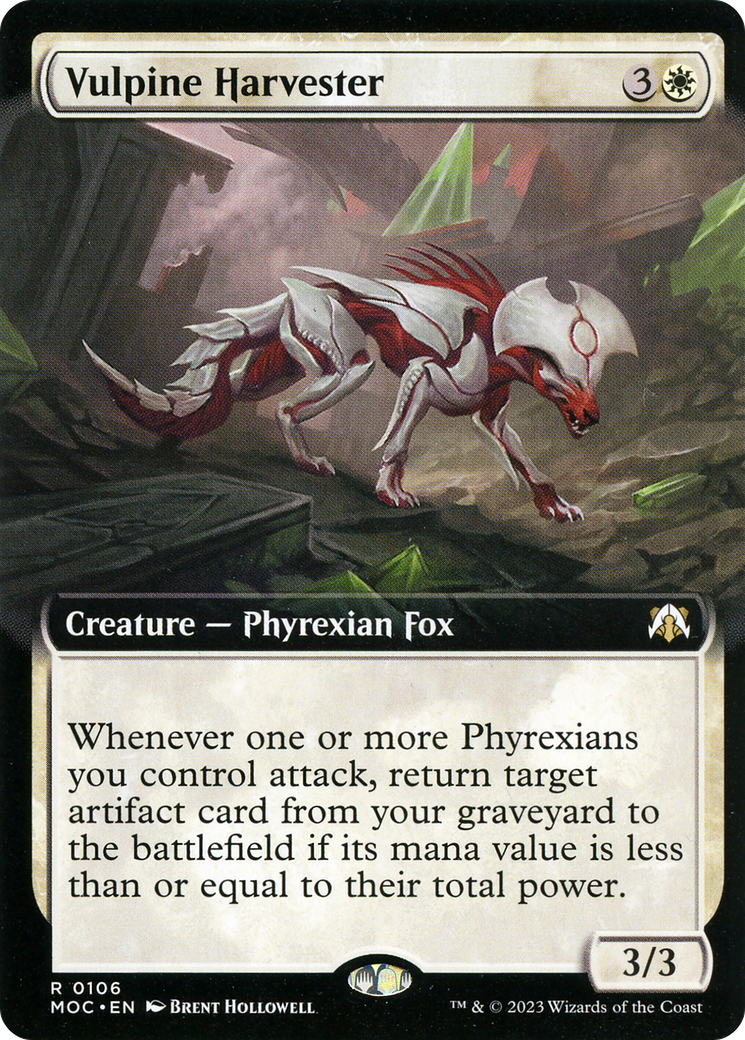 Vulpine Harvester (Extended Art) (MOC-106) - March of the Machine Commander: (Extended Art) Foil