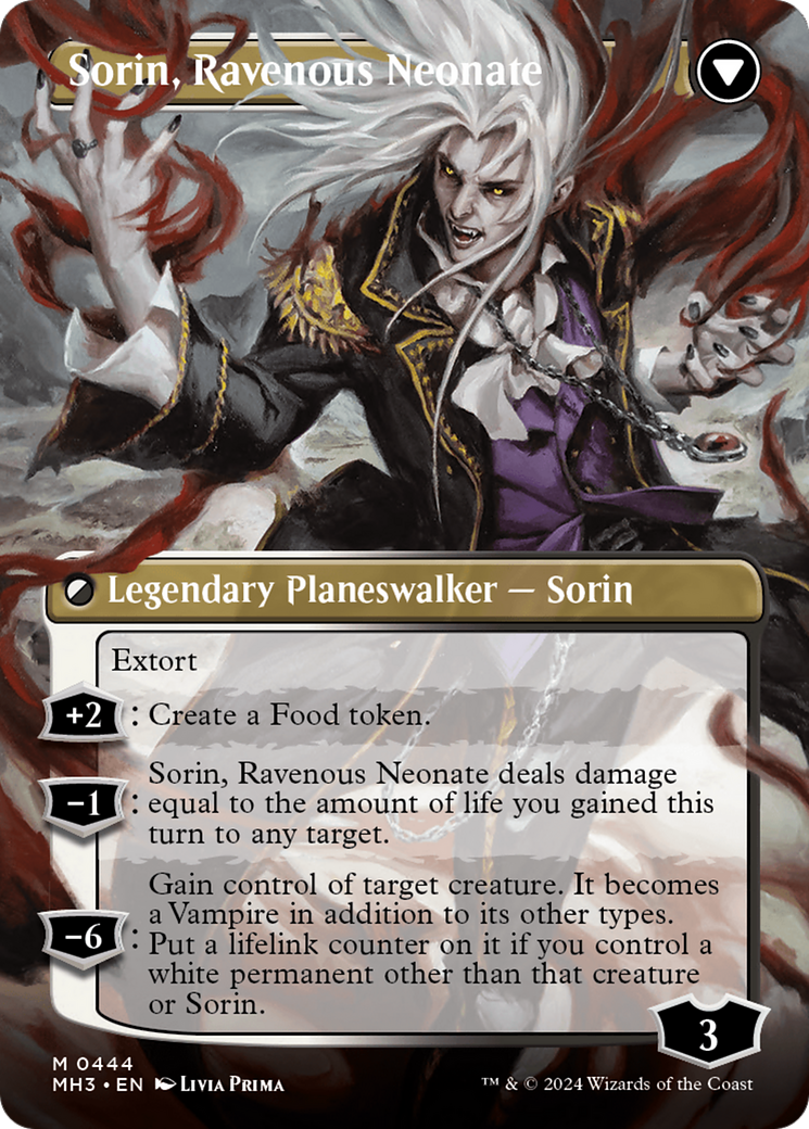 Sorin of House Markov (Borderless) (MH3-444) - Modern Horizons 3 Foil