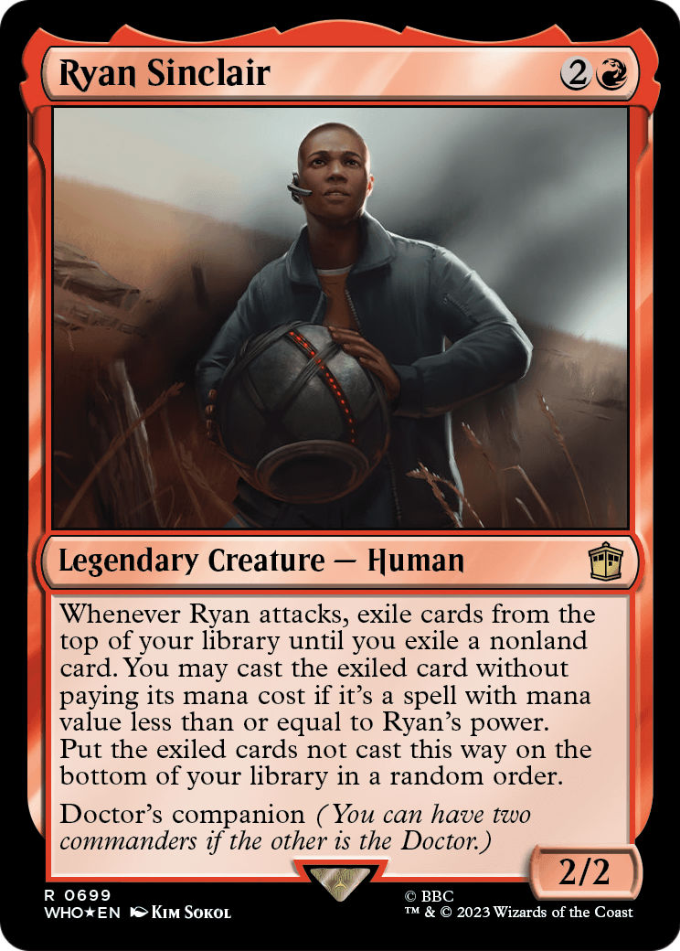 Ryan Sinclair (Surge Foil) (WHO-699) - Doctor Who Foil