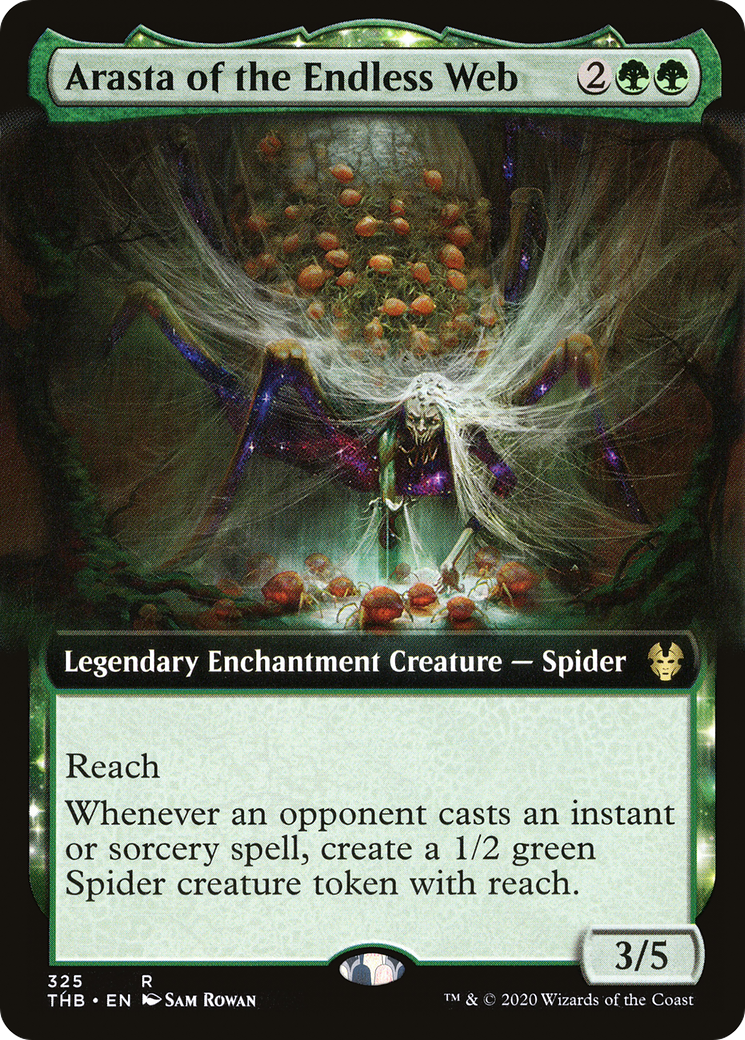 Arasta of the Endless Web (Extended Art) (THB-325) - Theros Beyond Death: (enchantment, Extended Art)