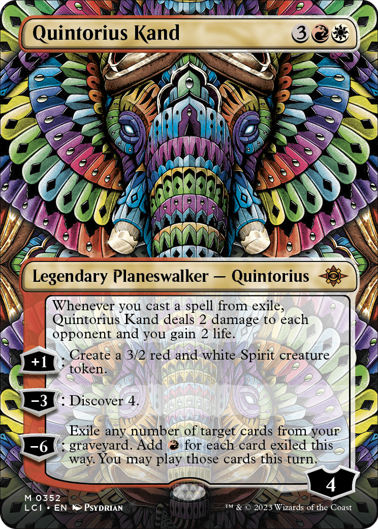 Quintorius Kand (0352) (Borderless) (LCI-352) - The Lost Caverns of Ixalan Foil