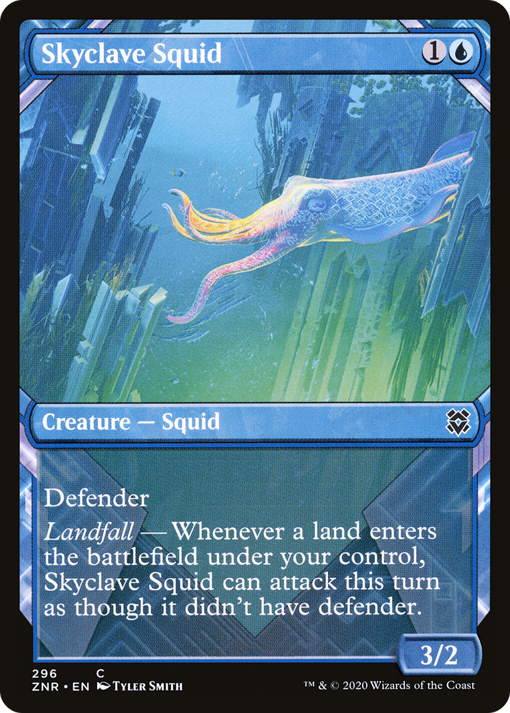 Skyclave Squid (Showcase) (ZNR-296) - Zendikar Rising: (Showcase)