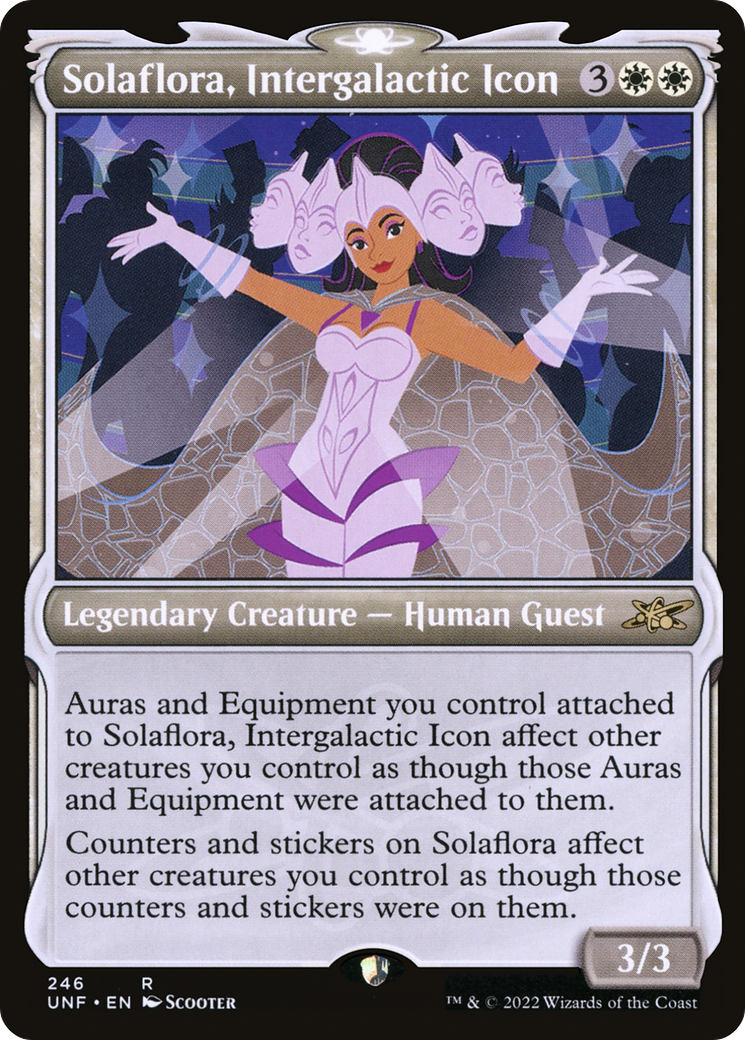 Solaflora, Intergalactic Icon (Showcase) (UNF-246) - Unfinity: (Showcase) Foil