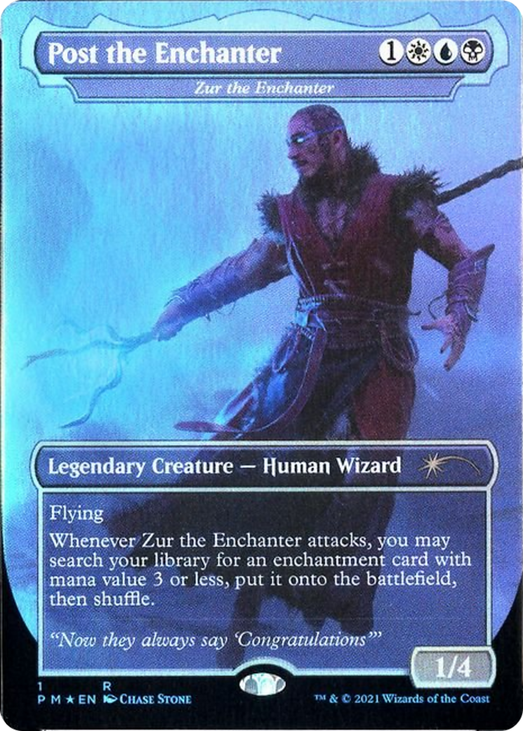 Zur the Enchanter (PCEL-008) - Celebration Cards / Post the Enchanter (Borderless) Foil