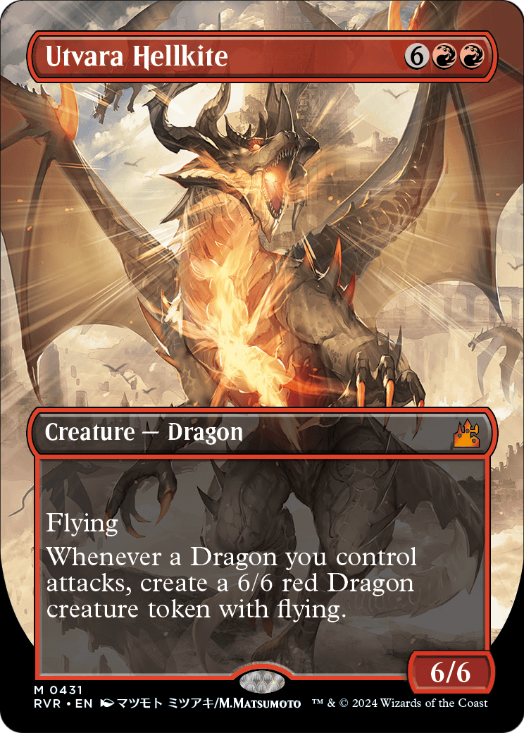 Utvara Hellkite (Anime Borderless) (RVR-431) - Ravnica Remastered Foil