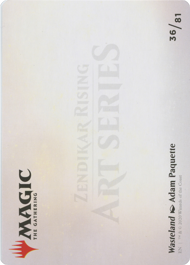 Wasteland // Wasteland (AZNR-036) - Zendikar Rising Art Series (Borderless)