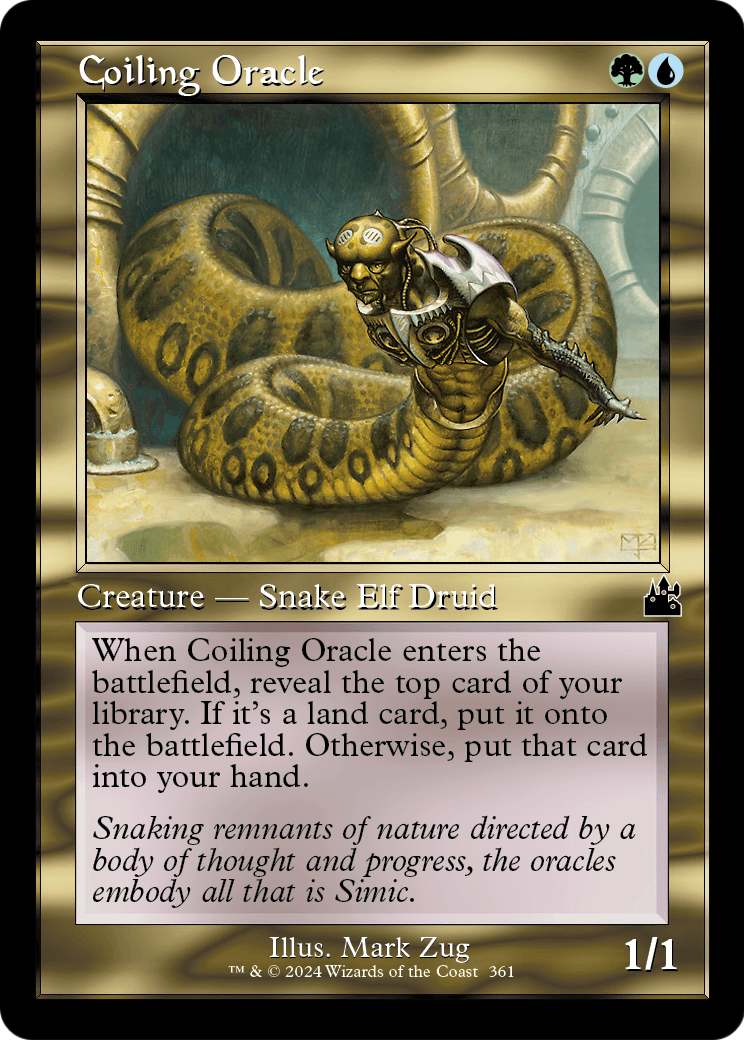 Coiling Oracle (Retro Frame) (RVR-361) - Ravnica Remastered