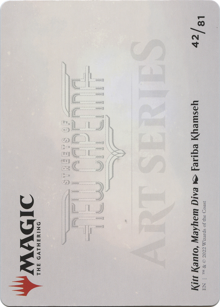 Kitt Kanto, Mayhem Diva // Kitt Kanto, Mayhem Diva (ASNC-042) - New Capenna Art Series (Borderless) Foil