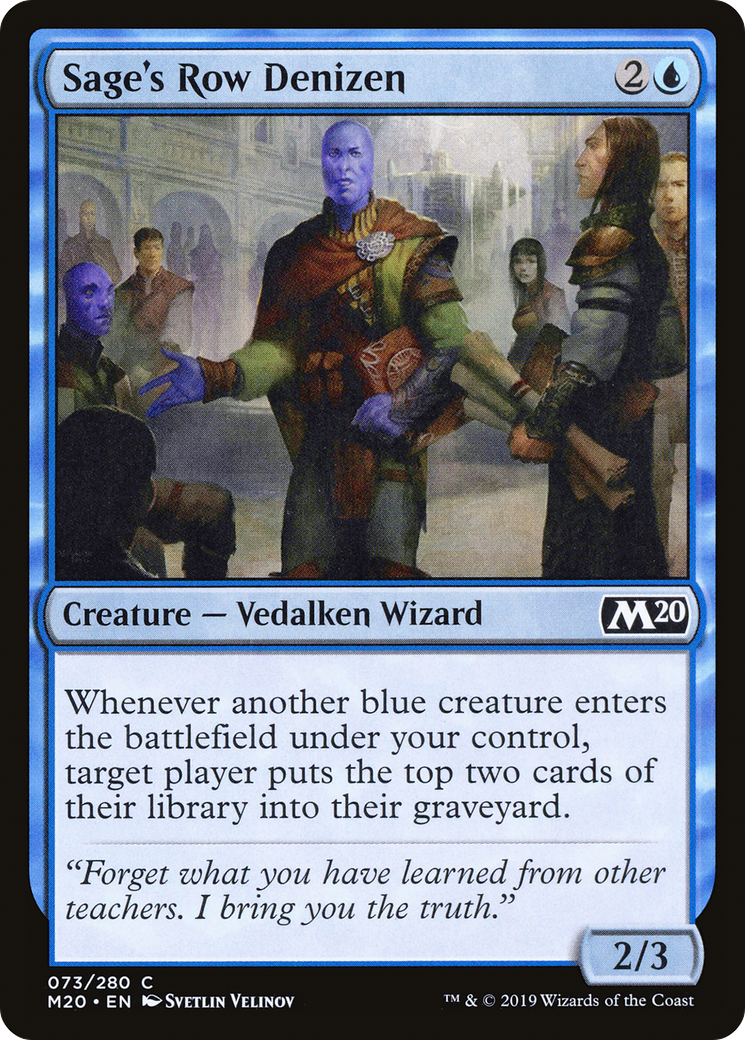 Sage's Row Denizen (M20-073) - Core Set 2020