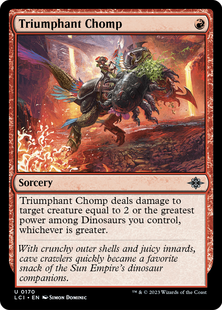 Triumphant Chomp (LCI-170) - The Lost Caverns of Ixalan Foil