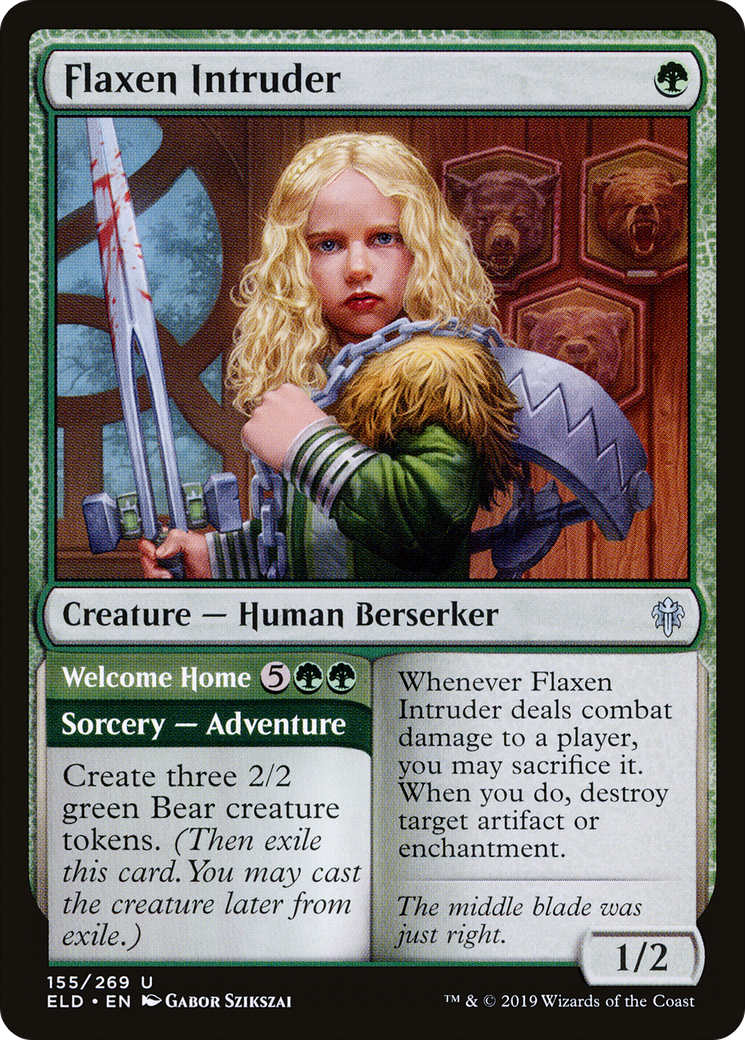 Flaxen Intruder (ELD-155) - Throne of Eldraine Foil