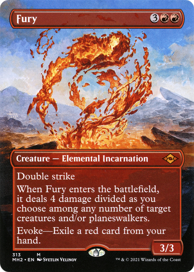Fury (Borderless) (MH2-313) - Modern Horizons 2 (Borderless)