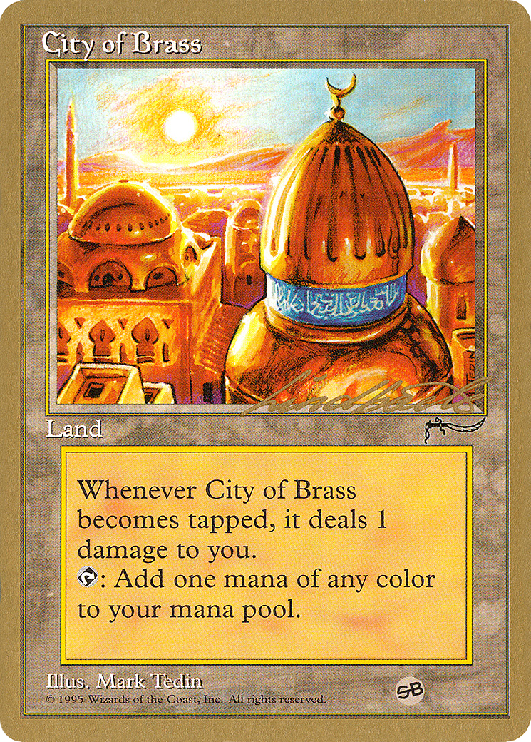 City of Brass - 1996 Leon Lindback (ARN) (SB) (WCD-) - Pro Tour Collector Set