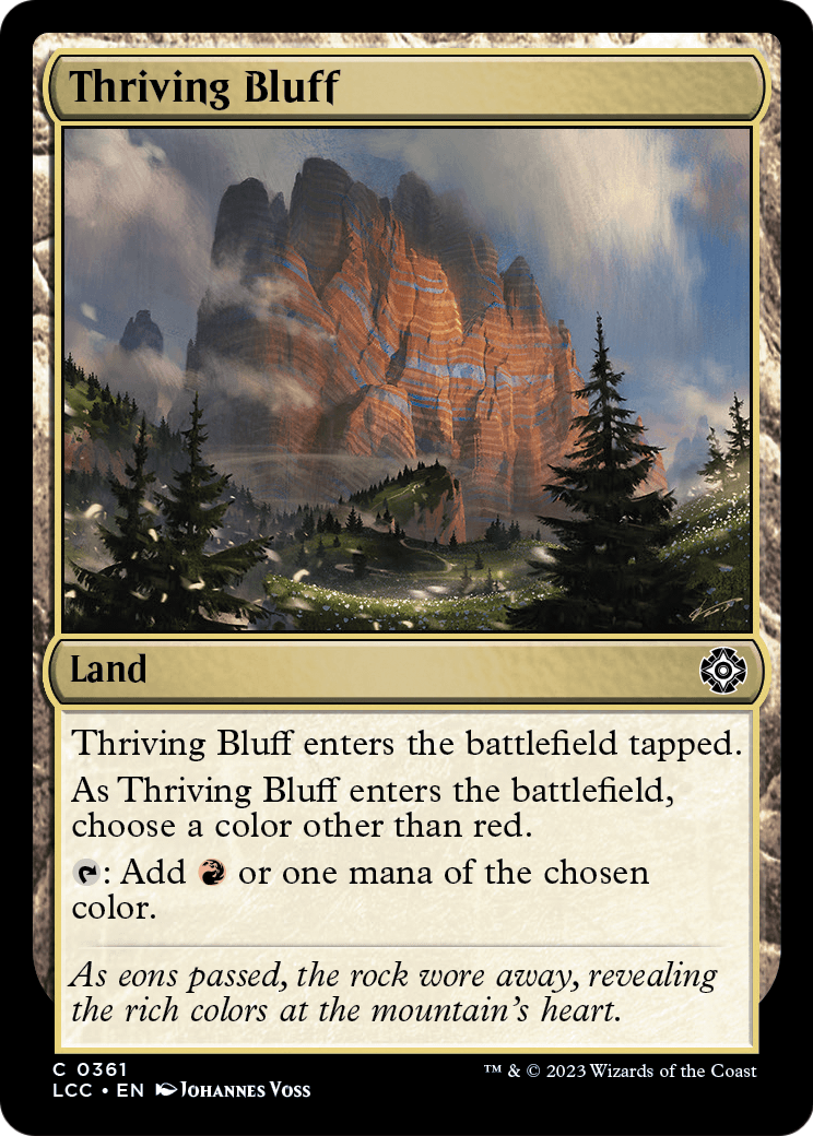 Thriving Bluff (LCC-361) - The Lost Caverns of Ixalan Commander