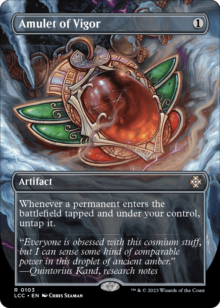 Amulet of Vigor (Borderless) (LCC-103) - The Lost Caverns of Ixalan Commander Foil