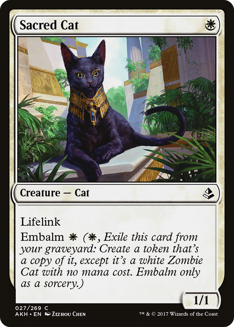 Sacred Cat (AKH-027) - Amonkhet