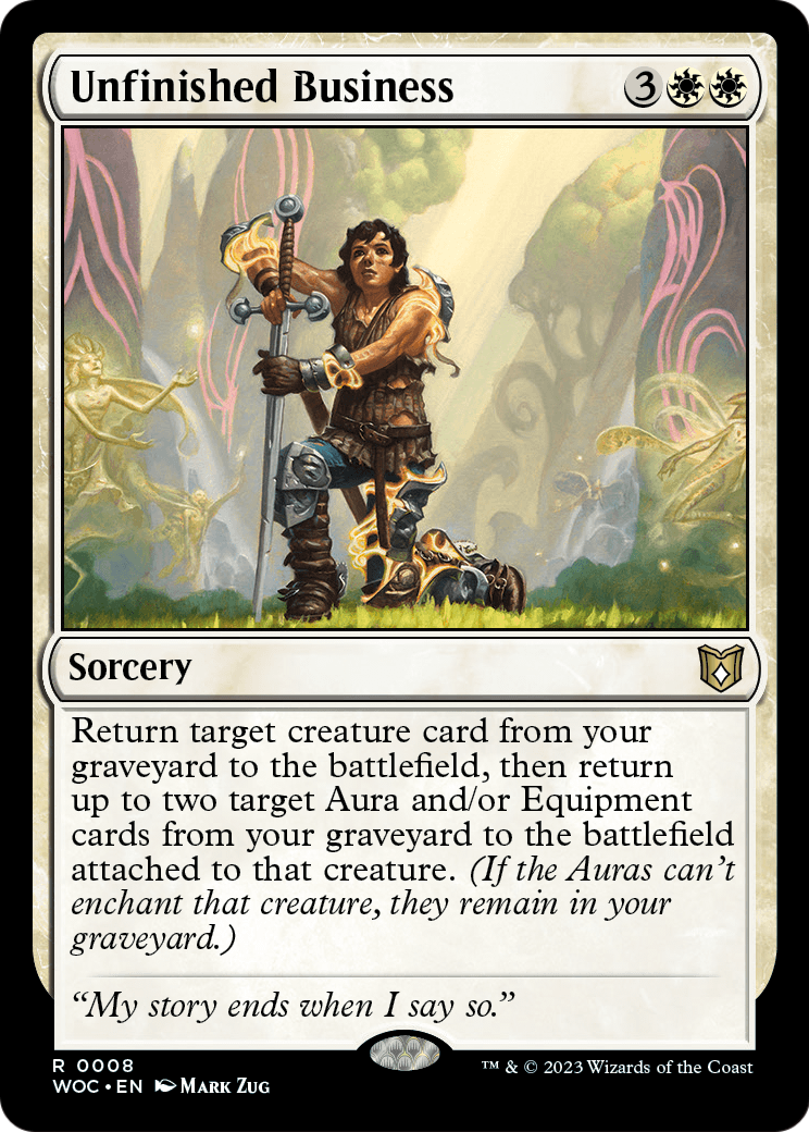 Unfinished Business (WOC-008) - Wilds of Eldraine Commander