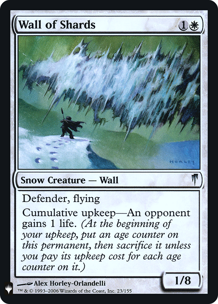 Wall of Shards (LIST-CSP-23) - The List Foil