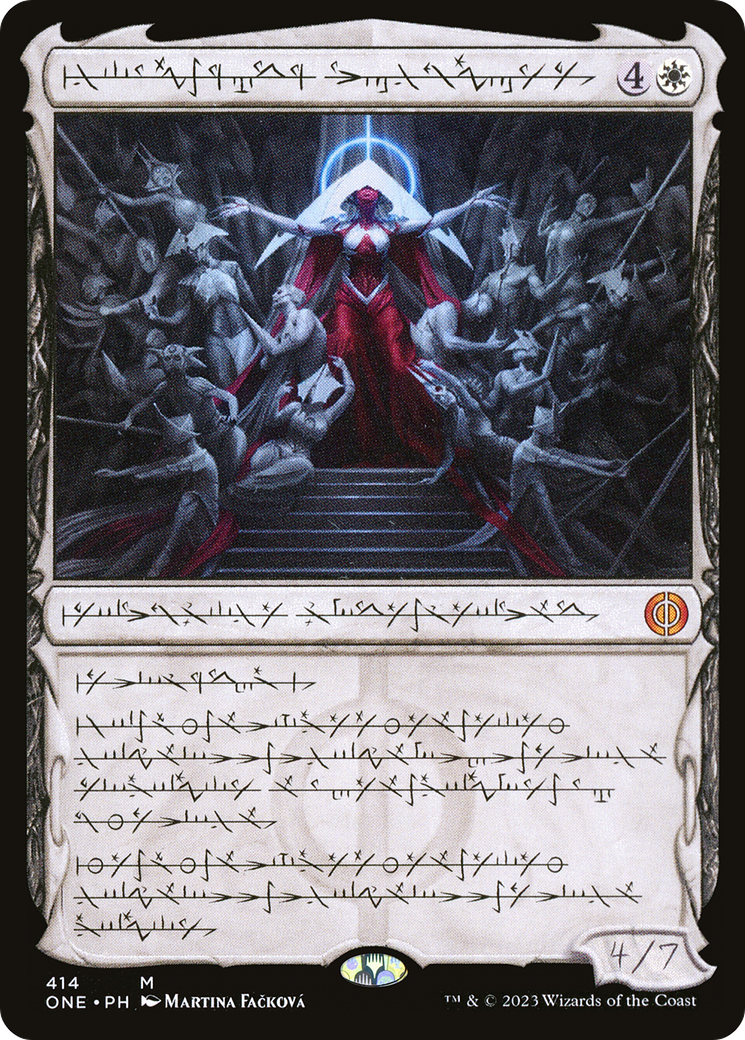 Elesh Norn, Mother of Machines (Phyrexian) (ONE-414) - Phyrexia: All Will Be One: (Showcase) Foil