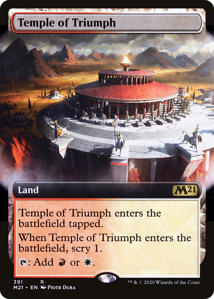 Temple of Triumph (Extended Art) (M21-391) - Core Set 2021: (Extended Art)