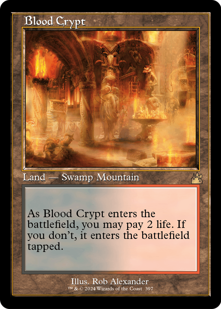 Blood Crypt (Retro Frame) (RVR-397) - Ravnica Remastered Foil