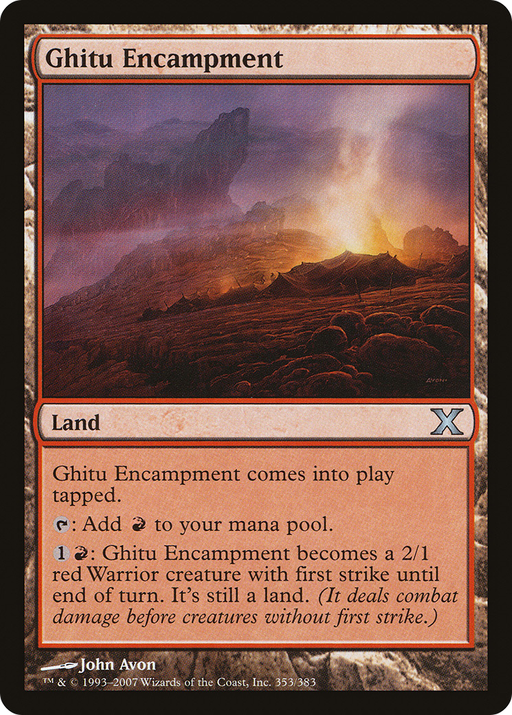 Ghitu Encampment (10E-353) - Tenth Edition