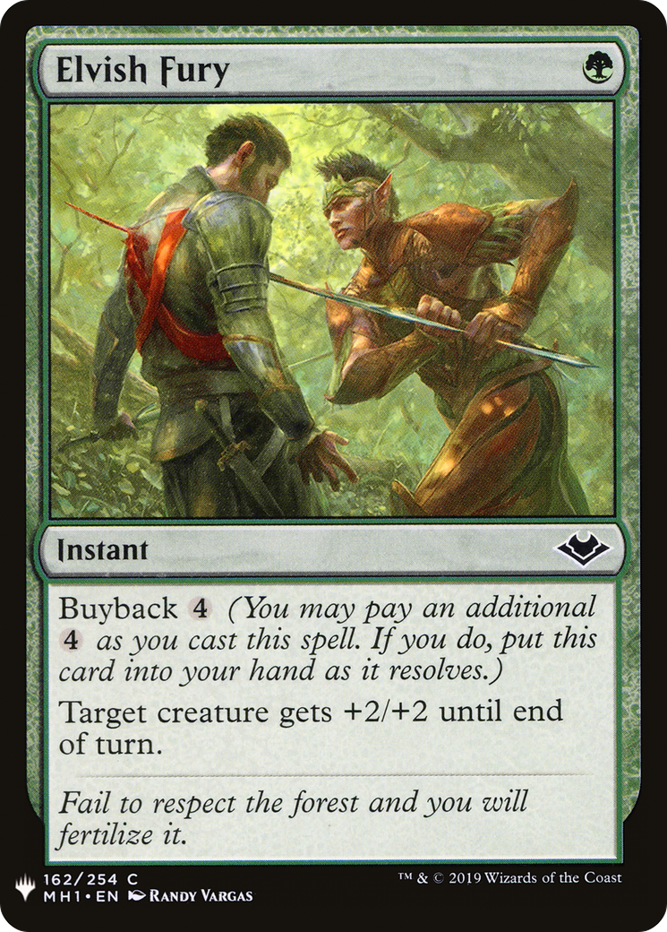 Elvish Fury (LIST-MH1-162) - The List