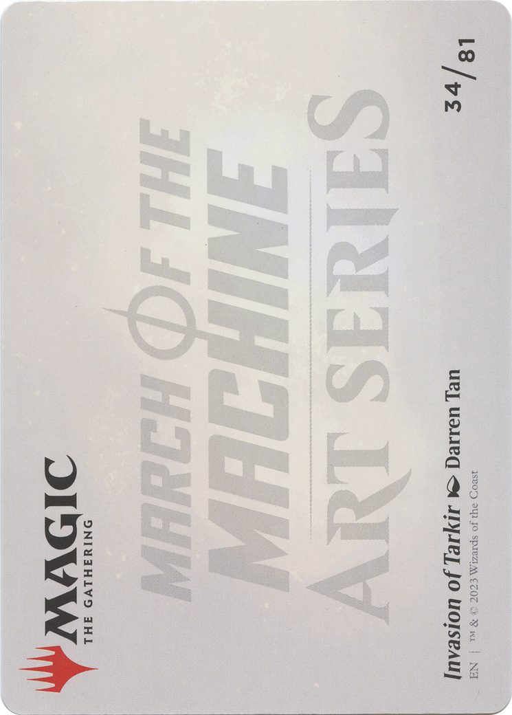 Invasion of Tarkir // Invasion of Tarkir (AMOM-034) - March of the Machine Art Series (Borderless) Foil