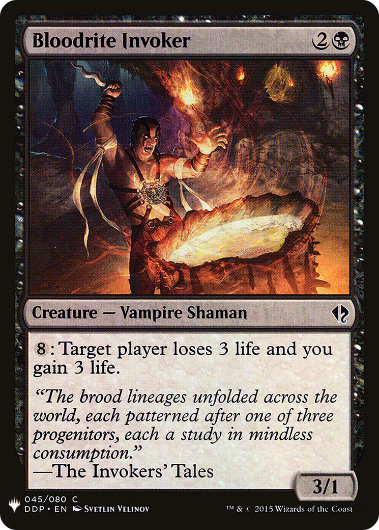Bloodrite Invoker (LIST-DDP-45) - The List