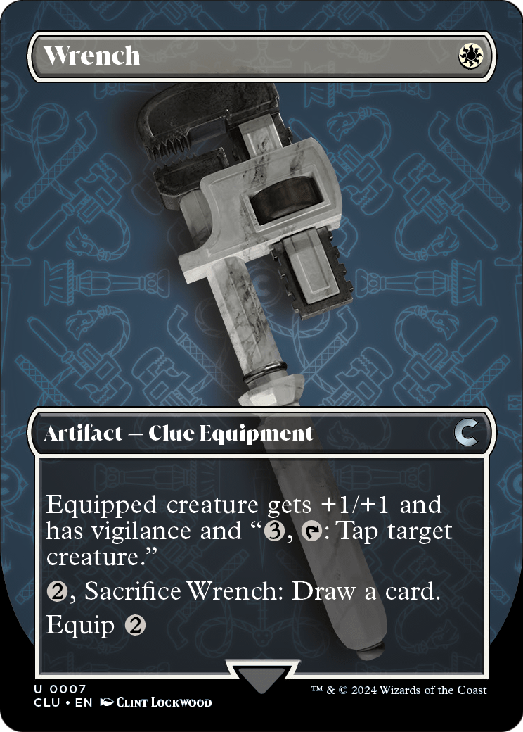 Wrench (Borderless) (CLU-007) - Ravnica: Clue Edition