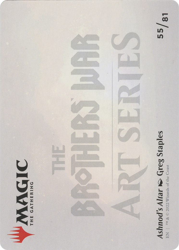 Ashnod's Altar // Ashnod's Altar (ABRO-055) - The Brothers' War Art Series (Borderless) Foil