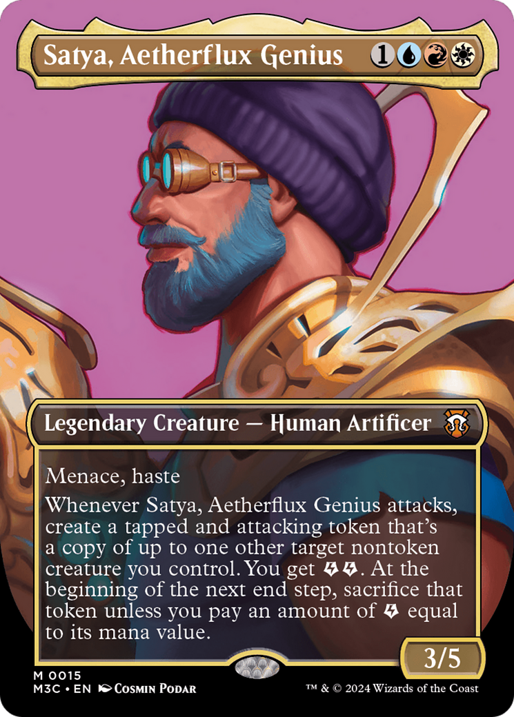 Satya, Aetherflux Genius (M3C-015) - Modern Horizons 3 Commander