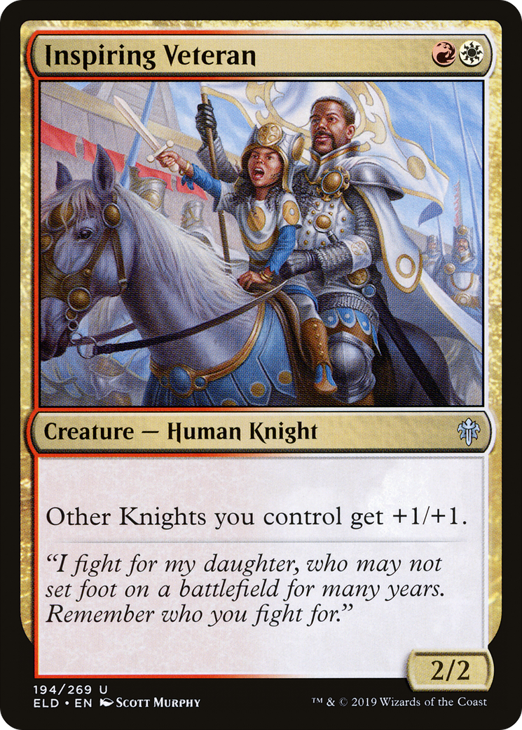 Inspiring Veteran (ELD-194) - Throne of Eldraine Foil