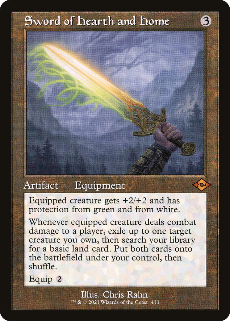 Sword of Hearth and Home (Retro Frame) (MH2-433) - Modern Horizons 2 Etched Foil