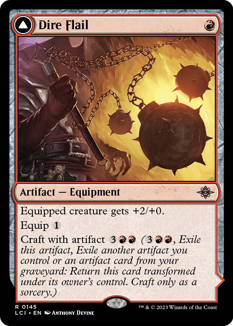 Dire Flail (LCI-145) - The Lost Caverns of Ixalan