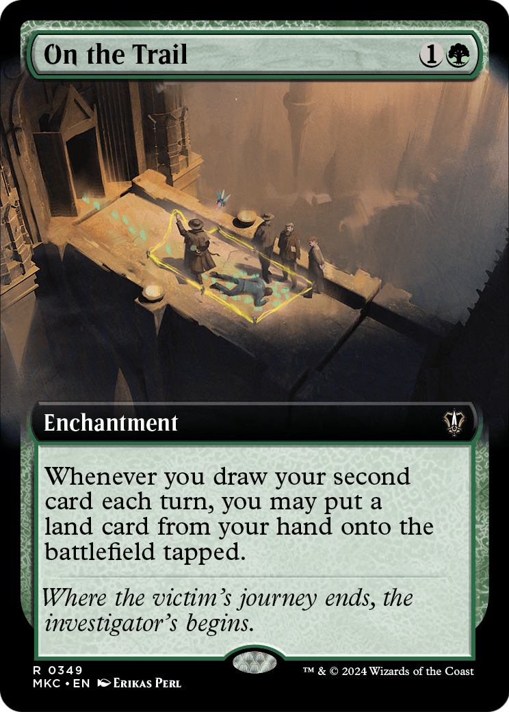 On the Trail (Extended Art) (MKC-349) - Murders at Karlov Manor Commander: (Extended Art)