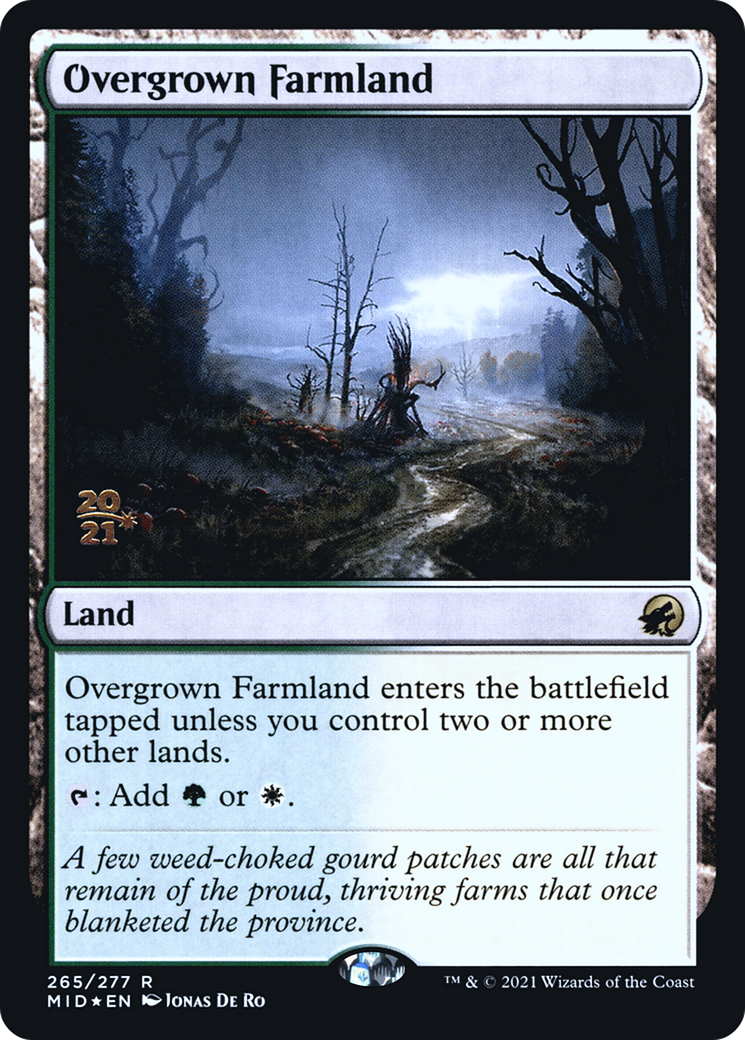 Overgrown Farmland (PRE-265S) - Innistrad: Midnight Hunt Promos Foil