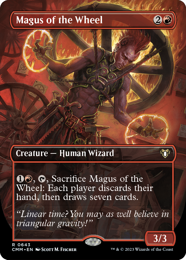 Magus of the Wheel (Borderless) (CMM-643) - Commander Masters