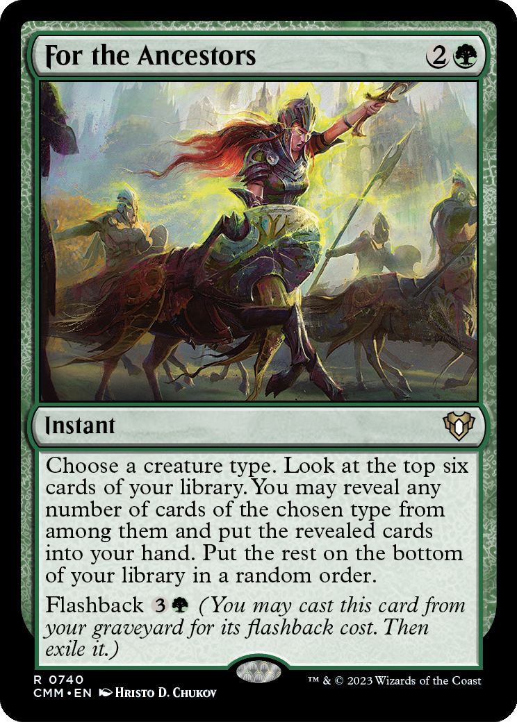 For the Ancestors (CMM-740) - Commander Masters